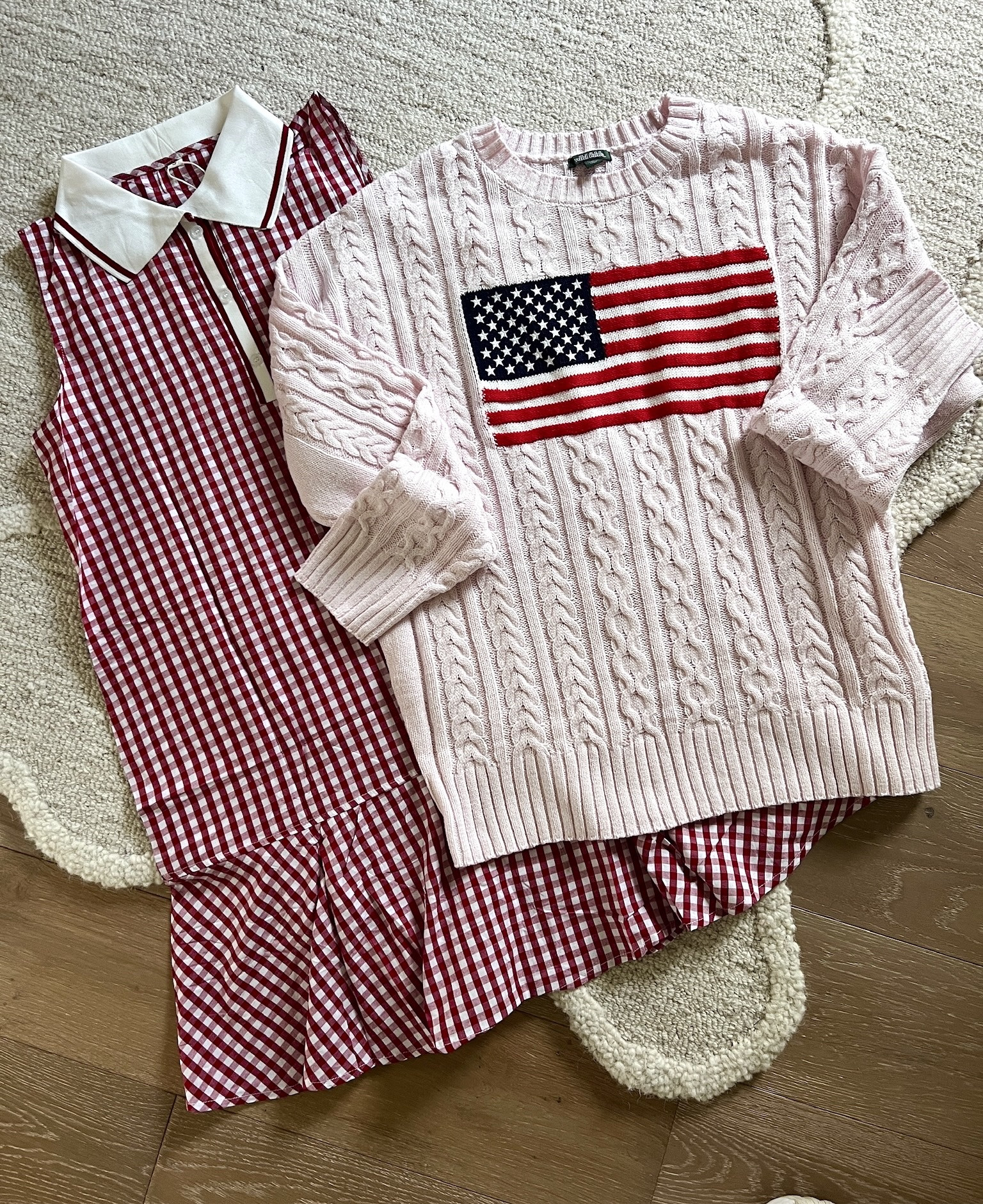 We always love gingham and pink!