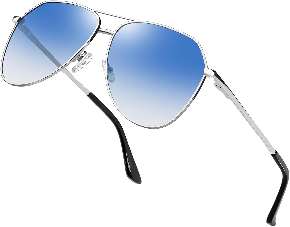 Joopin Polarized Metal Aviation Sunglasses Men, Classic Military Sun Glasses Women, Rectangle Sha... | Amazon (US)