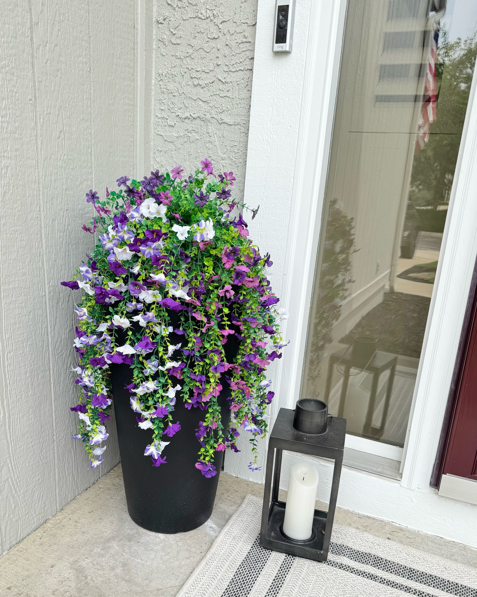 Who has time to babysit and water flowers every day? Not me 🙋‍♀️ 
This is my second year with fake flowers in my pots and I have no regrets. The purple ones are still in great shape from last year and the purple/white are new.

They’d look better if I took the time for better placement but.. not today 😂

(Yes, my porch is ugly— my fake flowers are not 😂)

UV Resistant artificial flowers, patio, potted plants

#LTKSaleAlert #LTKHome