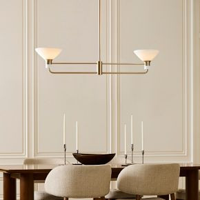 Juliette Linear 2-Light Chandelier (44") | West Elm (US)
