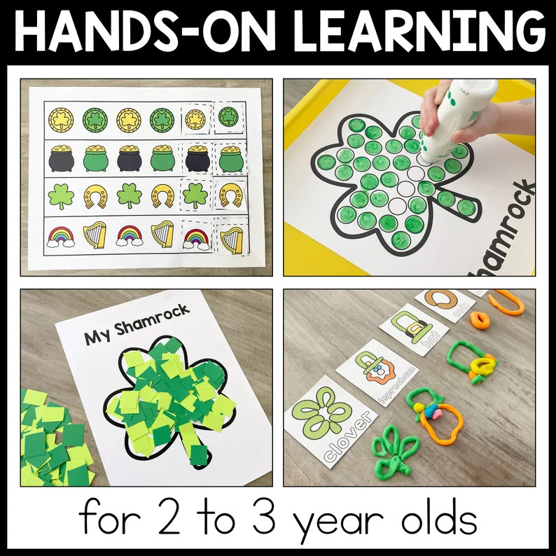 St. Patrick's Day Toddler Activities: Preschool Unit Study (printable) - Etsy | Etsy (US)