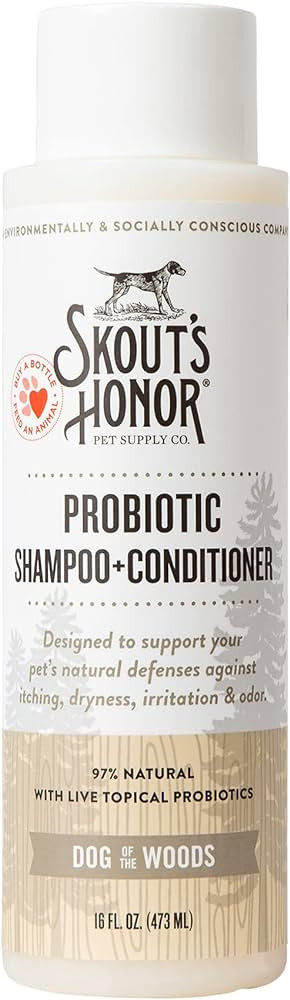 Skout's Honor Probiotic Pet Shampoo & Conditioner with Avocado Oil & Omega-3s, 97% Natural, Parab... | Amazon (US)