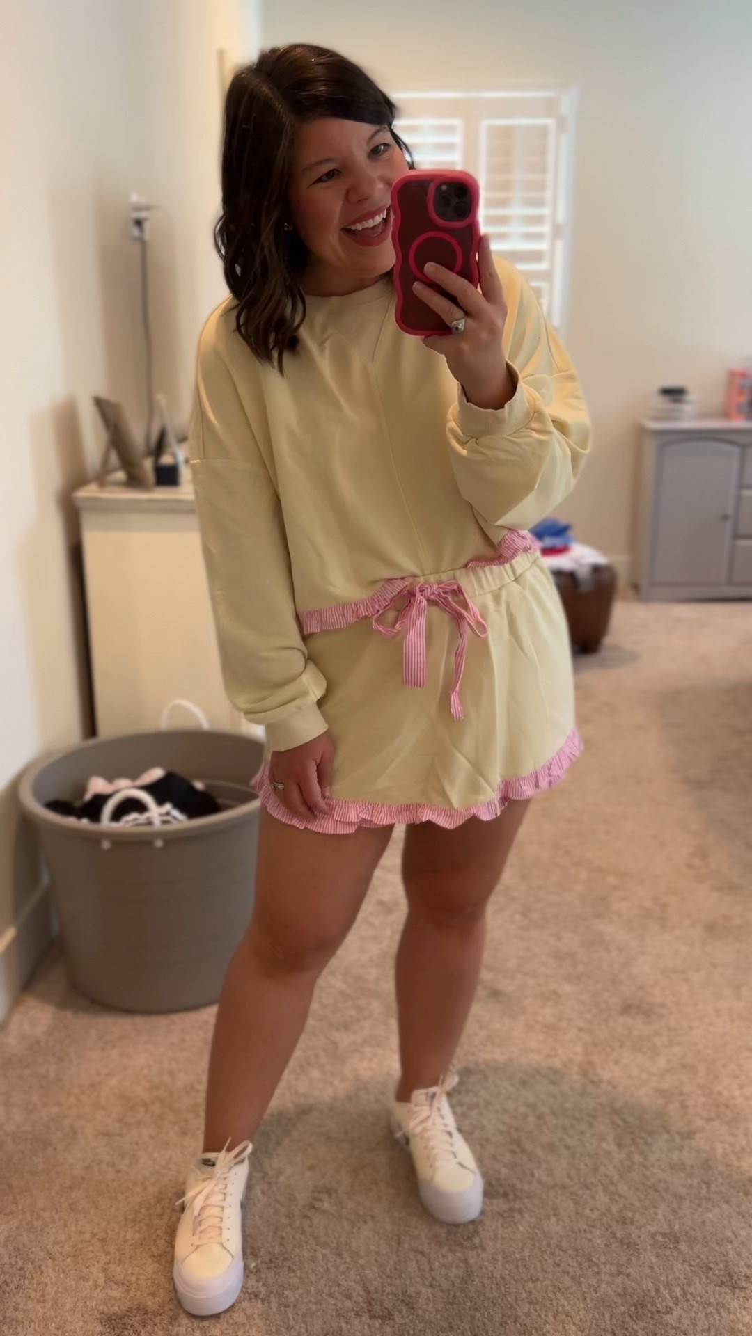 I size up to a L for a little extra length in the top!

#LTKFindsUnder50 #LTKSeasonal #LTKSaleAlert