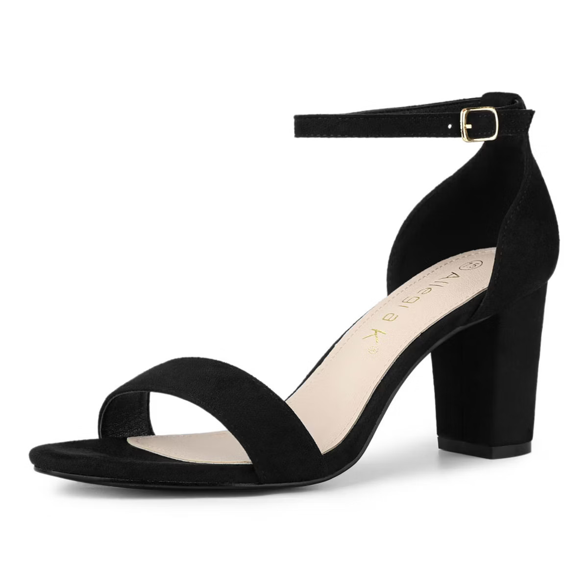 Allegra K Women's Open Toe Adjustable Buckle Ankle Strap Chunky High Heels | Target