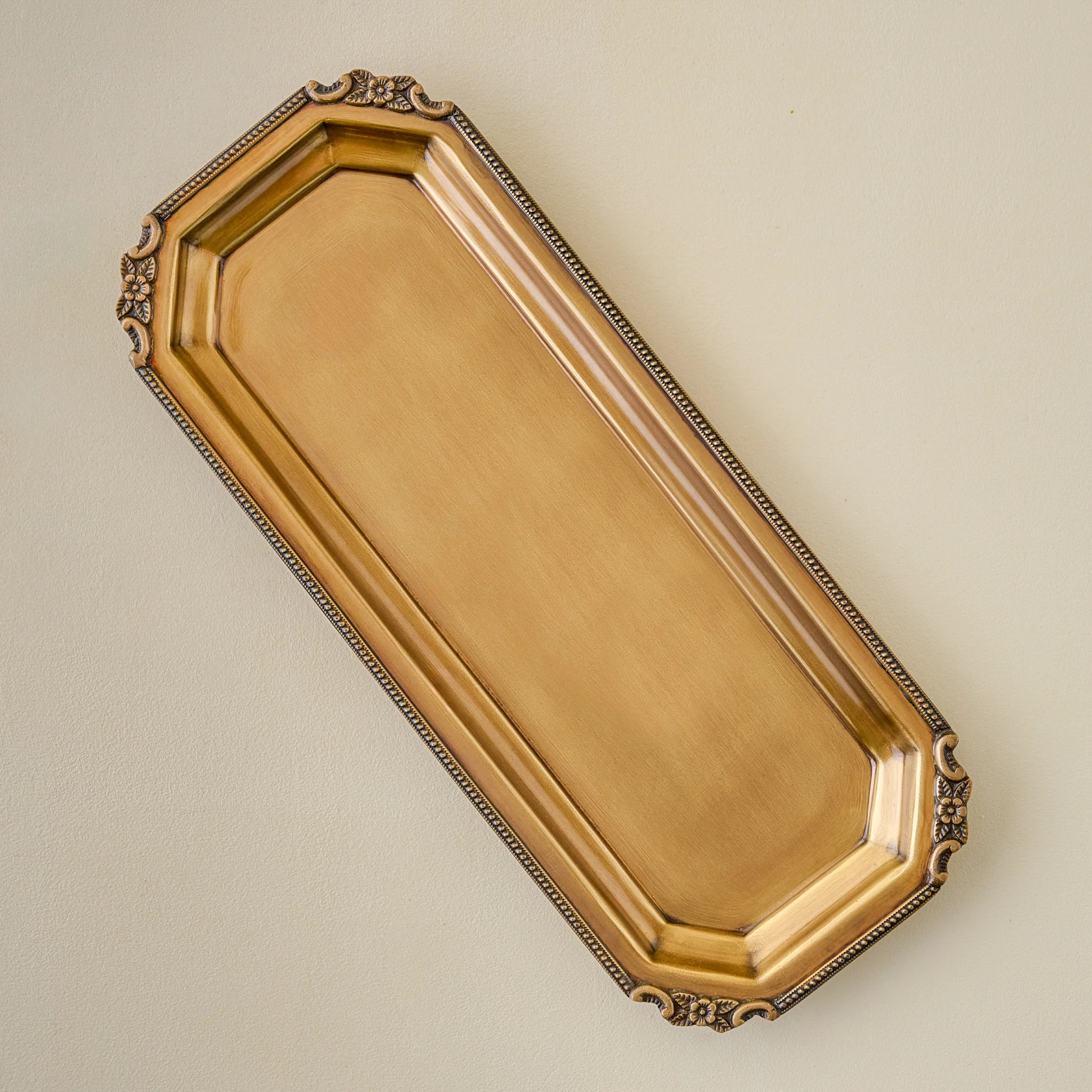 Juliet Antiqued Brass Tray | Magnolia