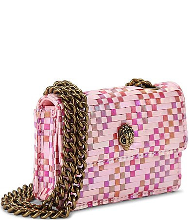 Kurt Geiger London Micro Kensington Silver Chain Strap Crossbody Bag - Pink | Dillard's