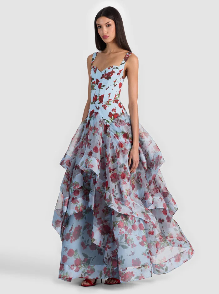 DOROTHEA PRINTED BALLGOWN | Alice + Olivia