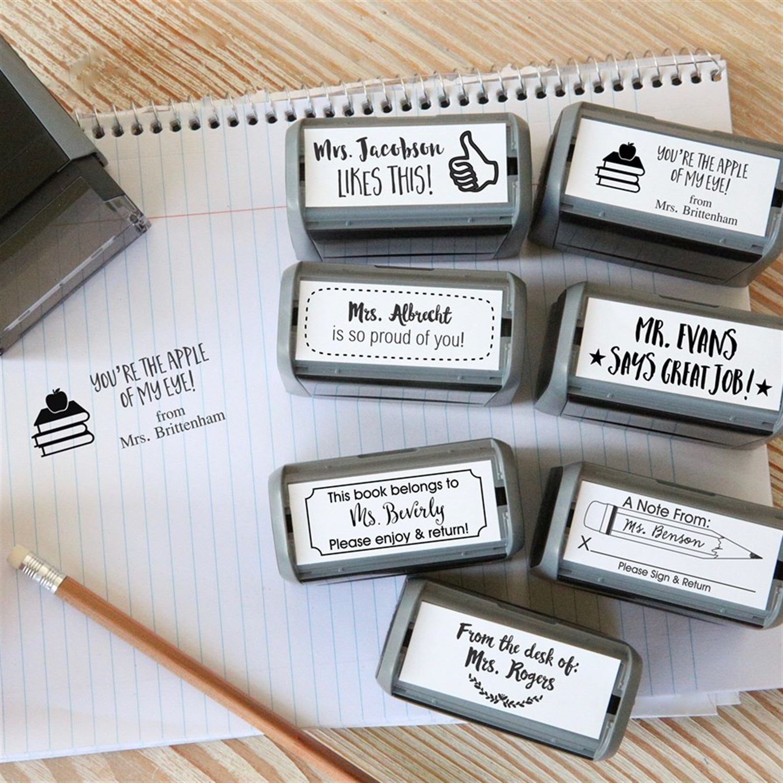 Self-Inking Teacher Stamps | Jane