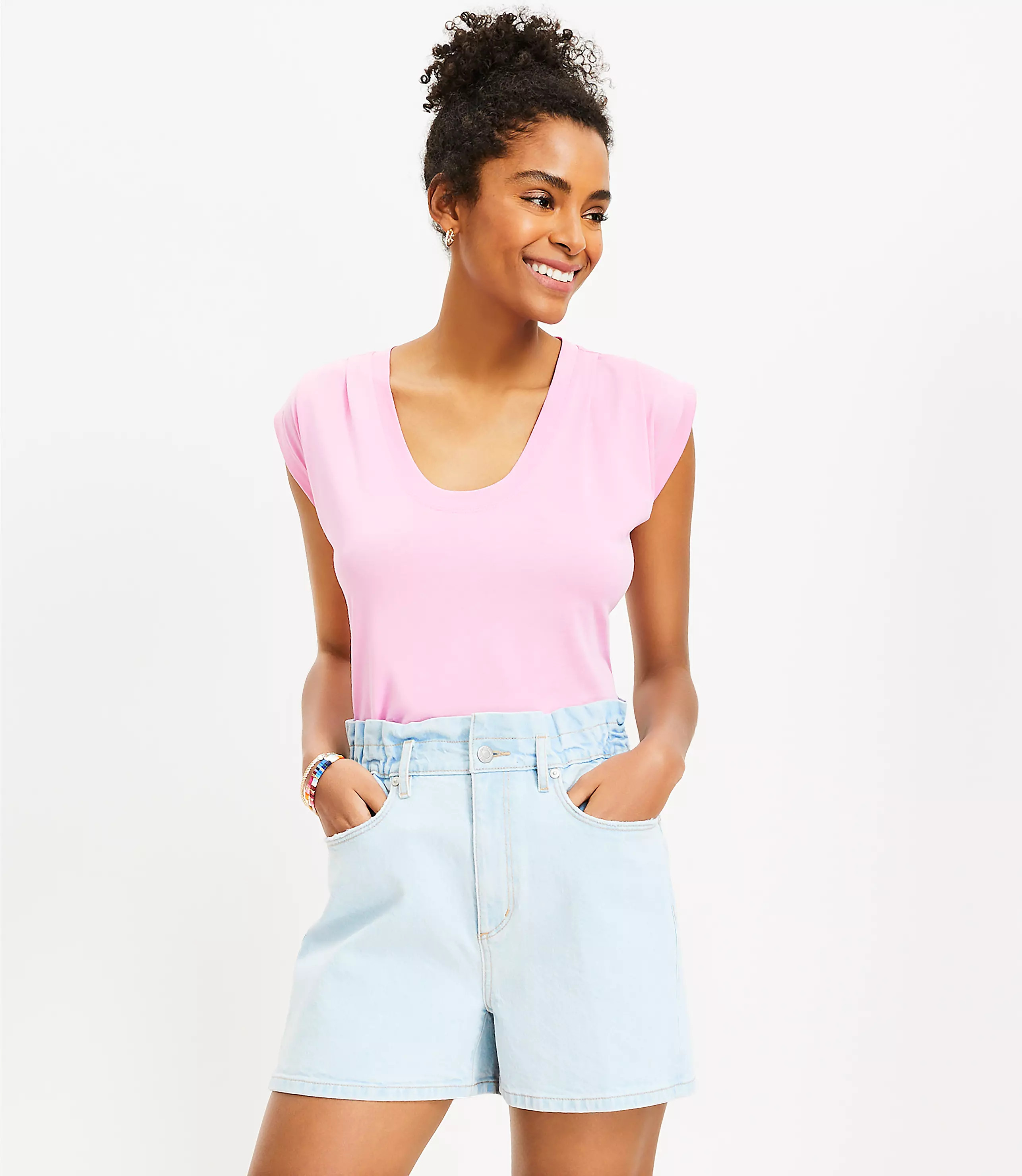: Staple Light Indigo Wash | LOFT