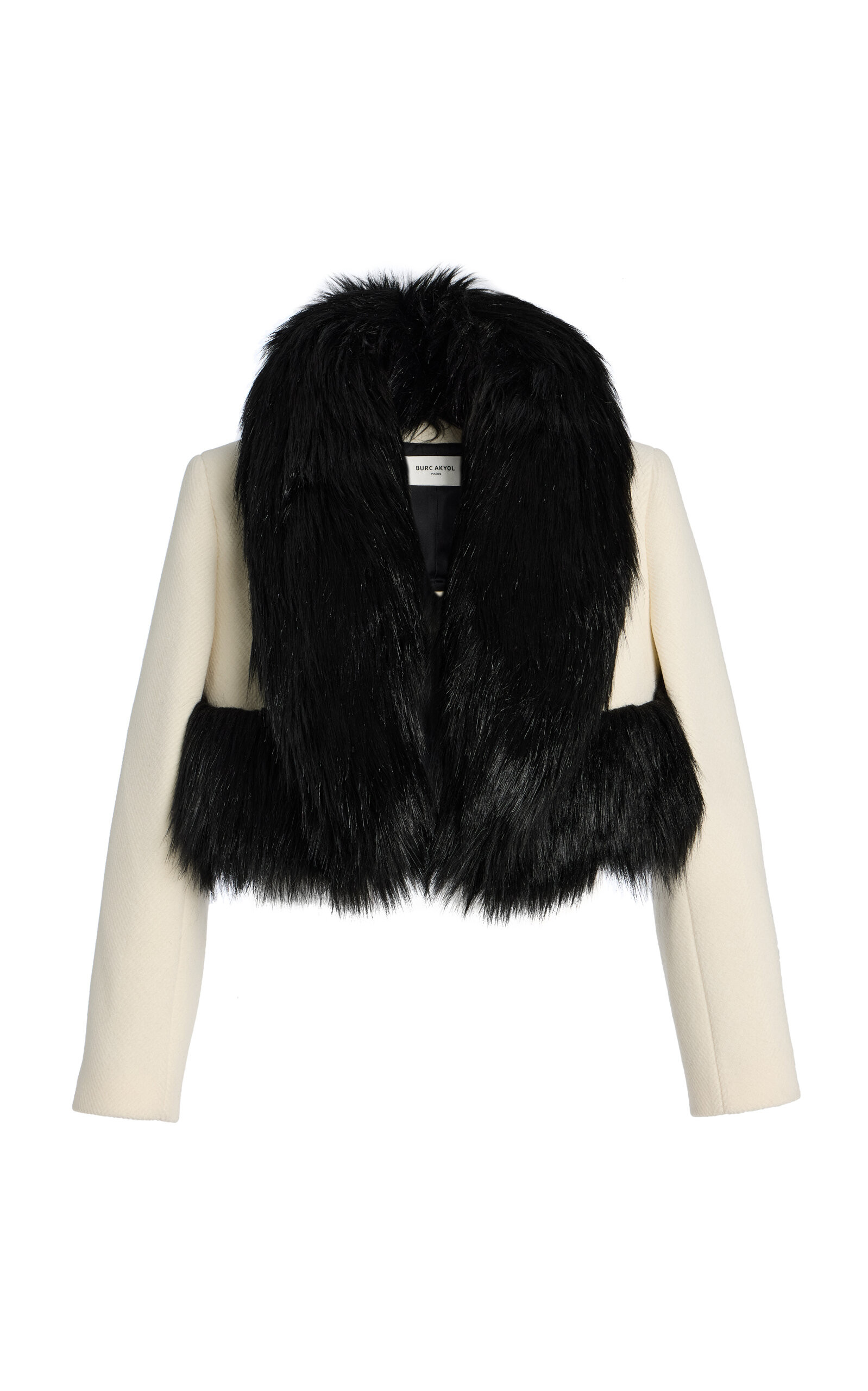 Faux-Fur Trimmed Wool Cropped Coat | Moda Operandi (Global)