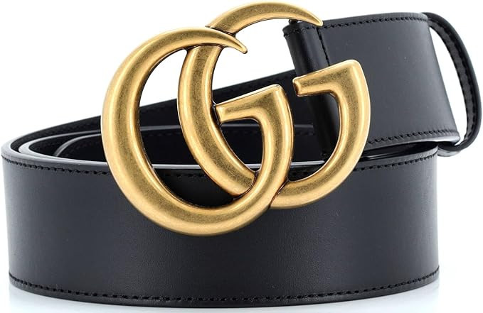 Amazon.com: Gucci, Pre-Loved GG Marmont Belt Leather Wide, Black : Clothing, Shoes & Jewelry | Amazon (US)