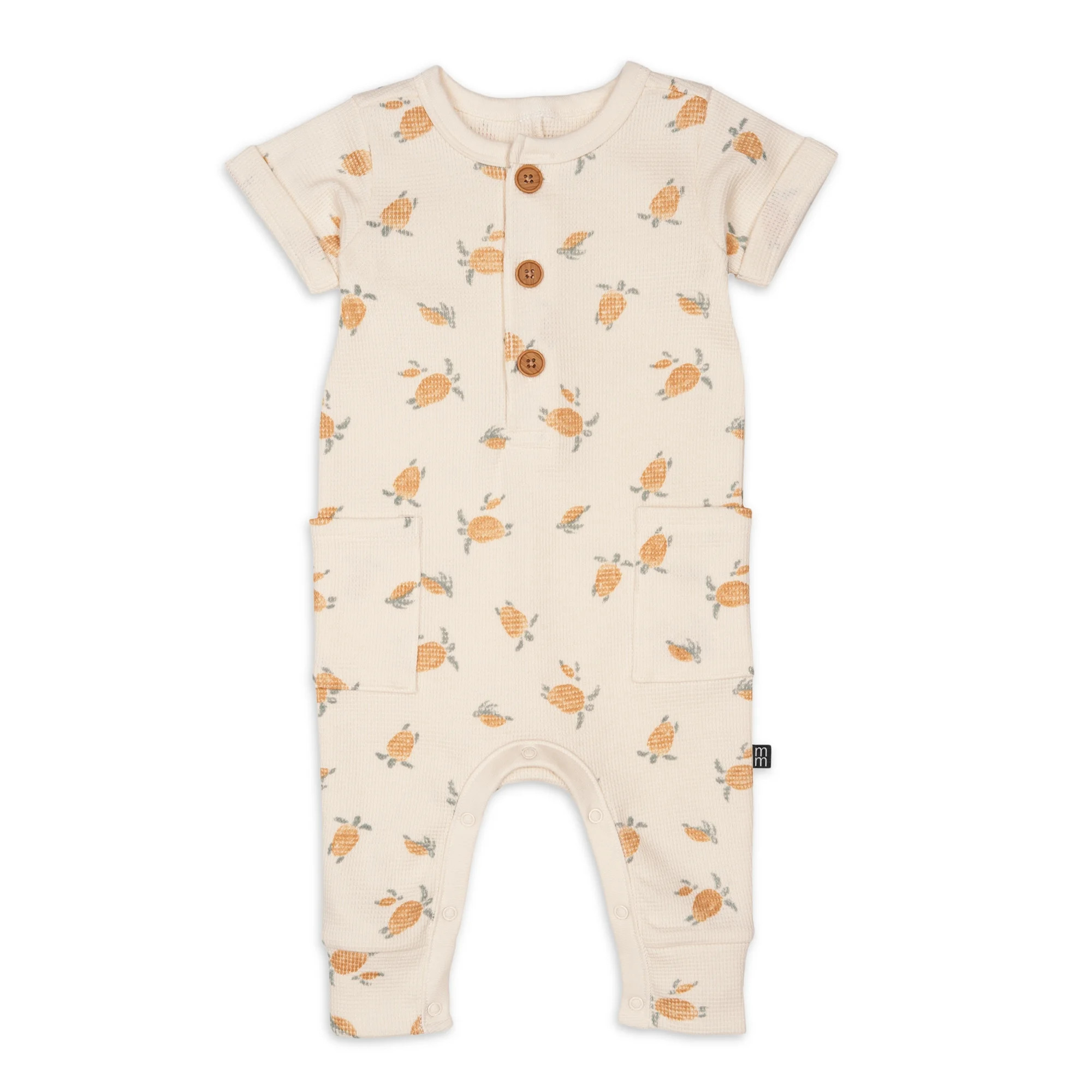 Modern Moments By Gerber Baby Girl Short Sleeve and Long Leg Romper, Sizes 0/3 Months-24 Months | Walmart (US)