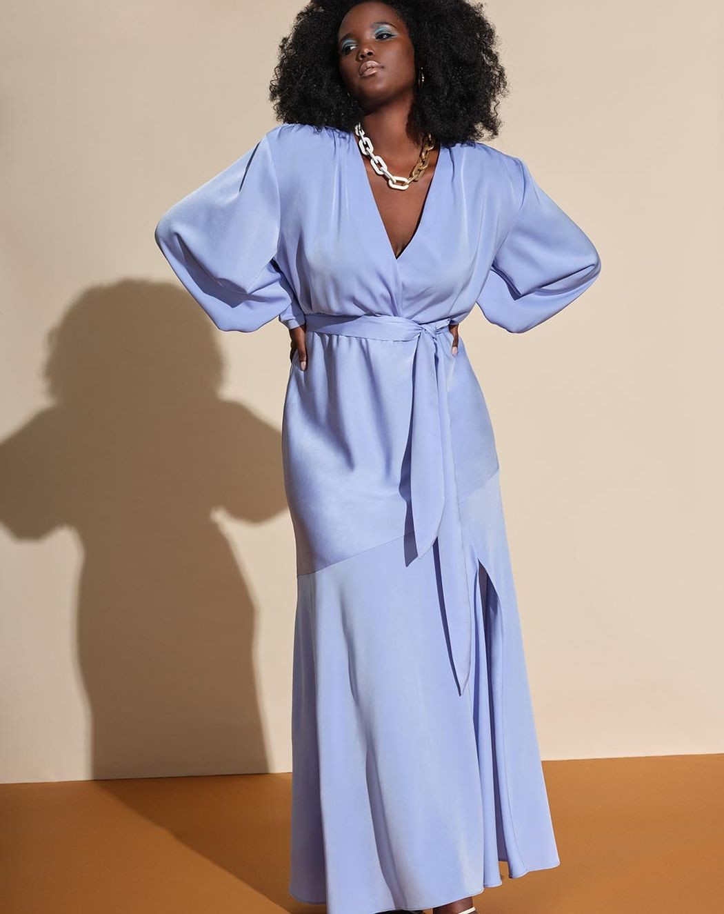 Satin Maxi Dress | Eloquii