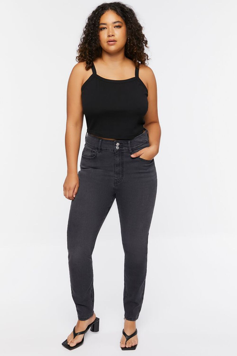 Plus Size High-Rise Skinny Jeans | Forever 21 (US)