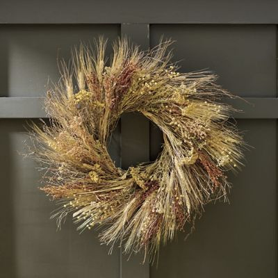 Dried Broom Corn Wreath | Grandin Road
