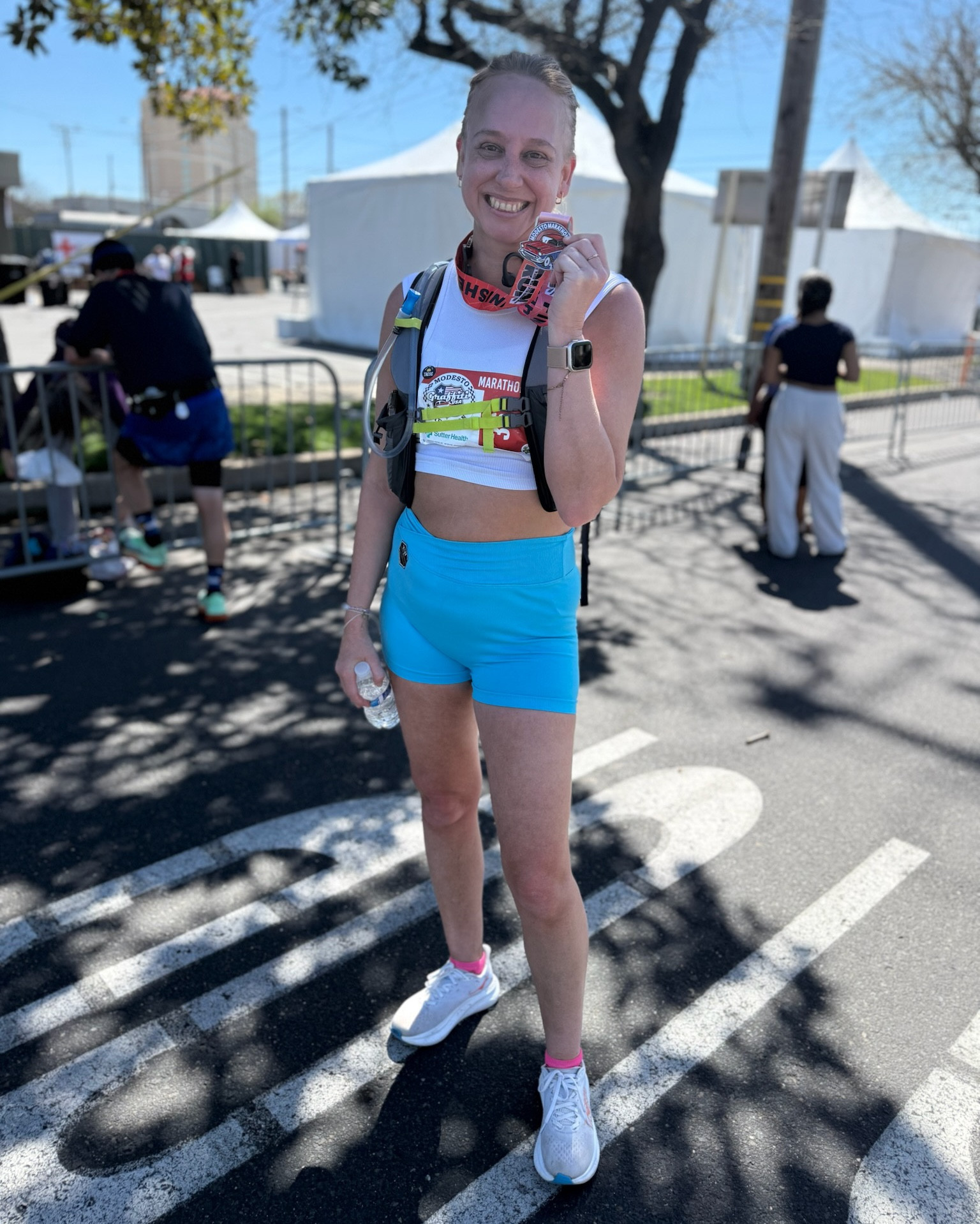 3rd marathon in the books!! It was not easy and very warm but she’s done  

#LTKActive