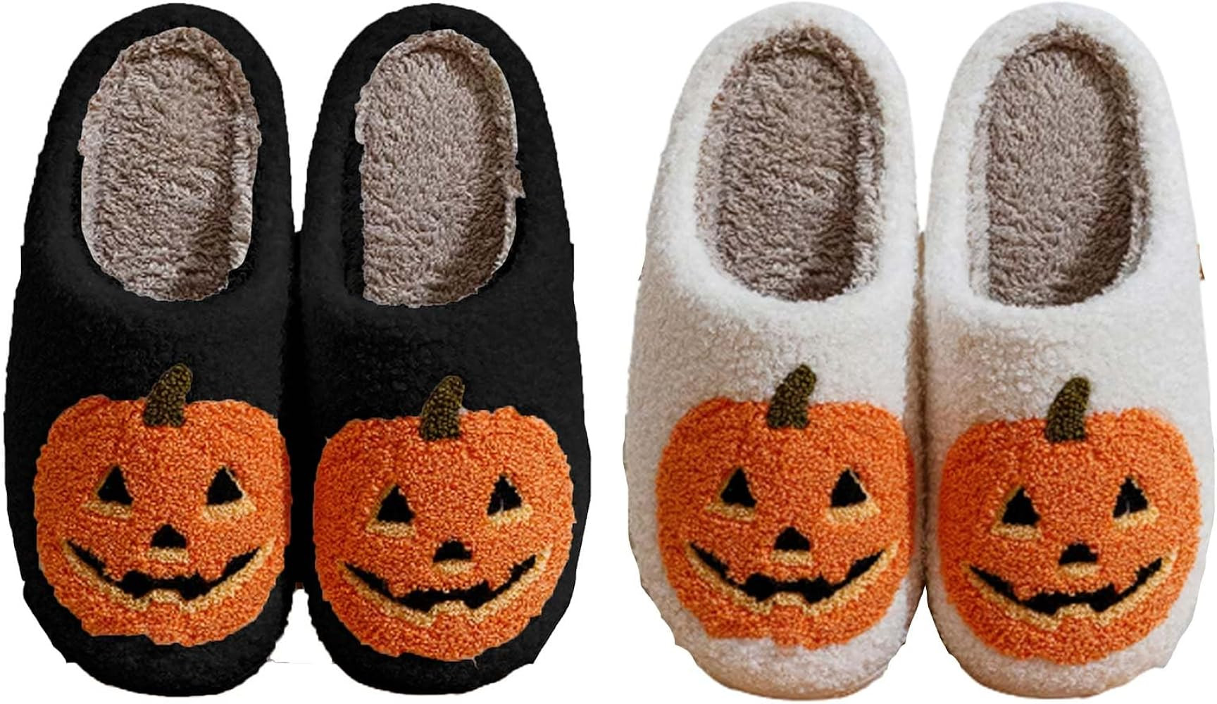 Pumpkin Halloween Slipper,Halloween Spooky Pumpkin Slippers, Non-Slip House Slippers,Cute Fall Sl... | Amazon (US)