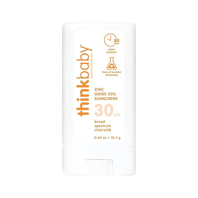 Thinkbaby SPF 30 Sunscreen Stick - Water Resistant for Kids | Safe, Natural | for Babies & Adults... | Amazon (US)
