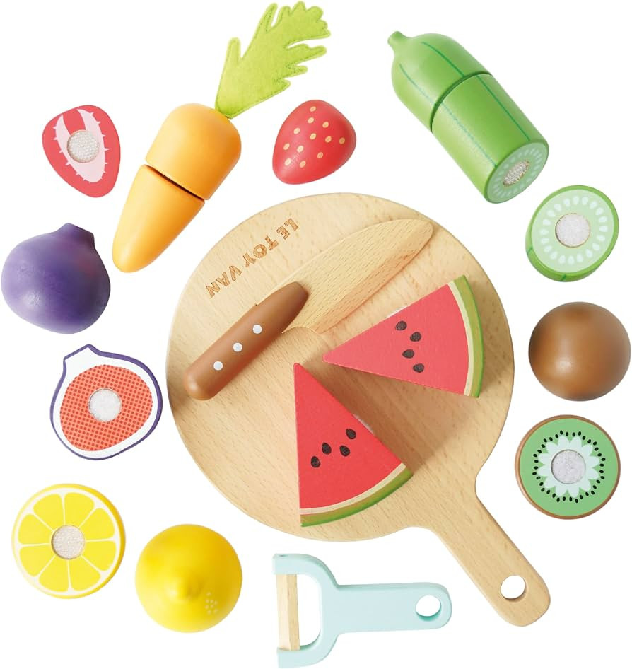 Le Toy Van - Wooden Chopping Board and Super Food Set | Perfect for Supermarket, Food Shop or Caf... | Amazon (US)