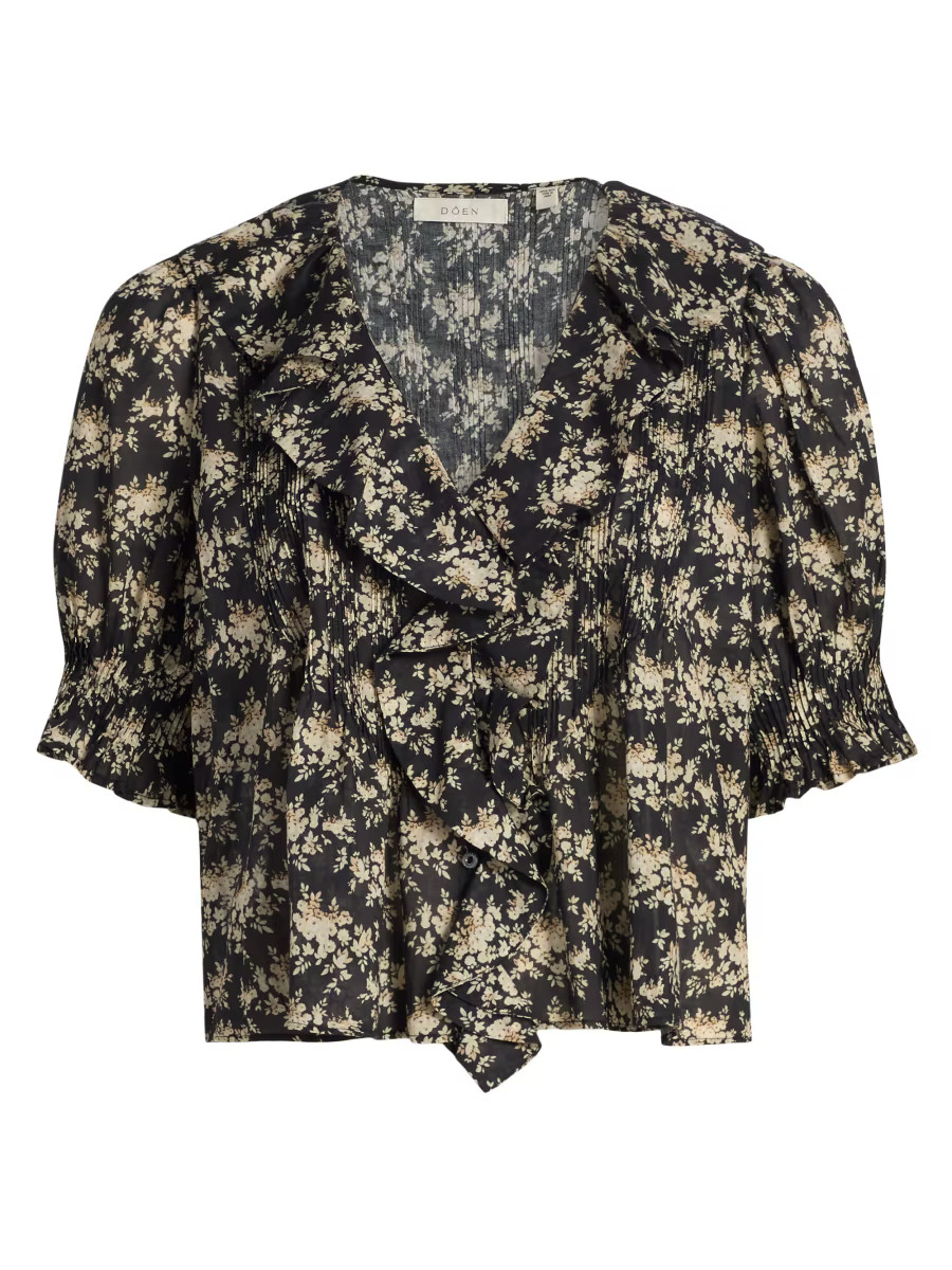 Henri Floral Ruffle Top | Saks Fifth Avenue