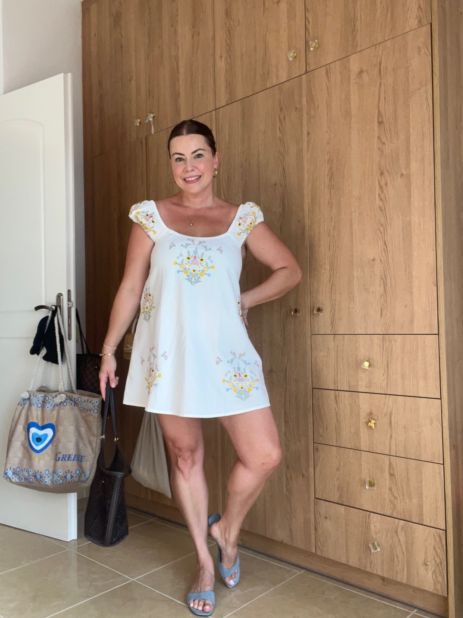 Summer dress
Free people dress
Free people dupe
Amazon dress
Zara slides
Dinner outfit 
Date night outfit

#LTKMidsize #LTKootd #LTKSeasonal