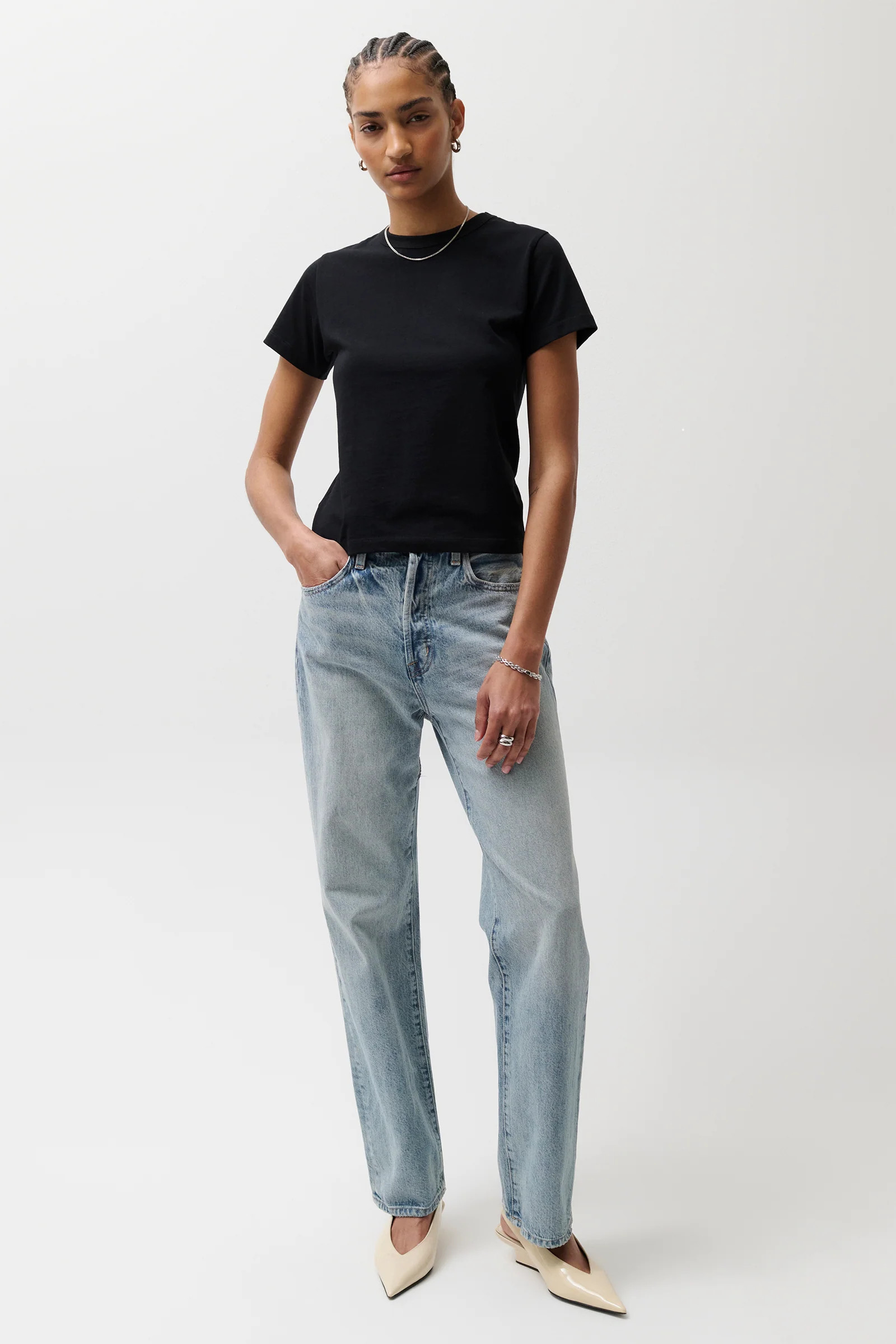 Cassie Super High Rise Straight Jean - Bramble | Pistola Denim