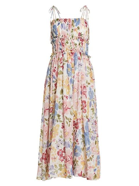 Constantia Floral Chiffon Dress | Saks Fifth Avenue