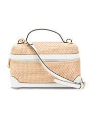 Made In Italy Straw Large Vanity Case | TJ Maxx