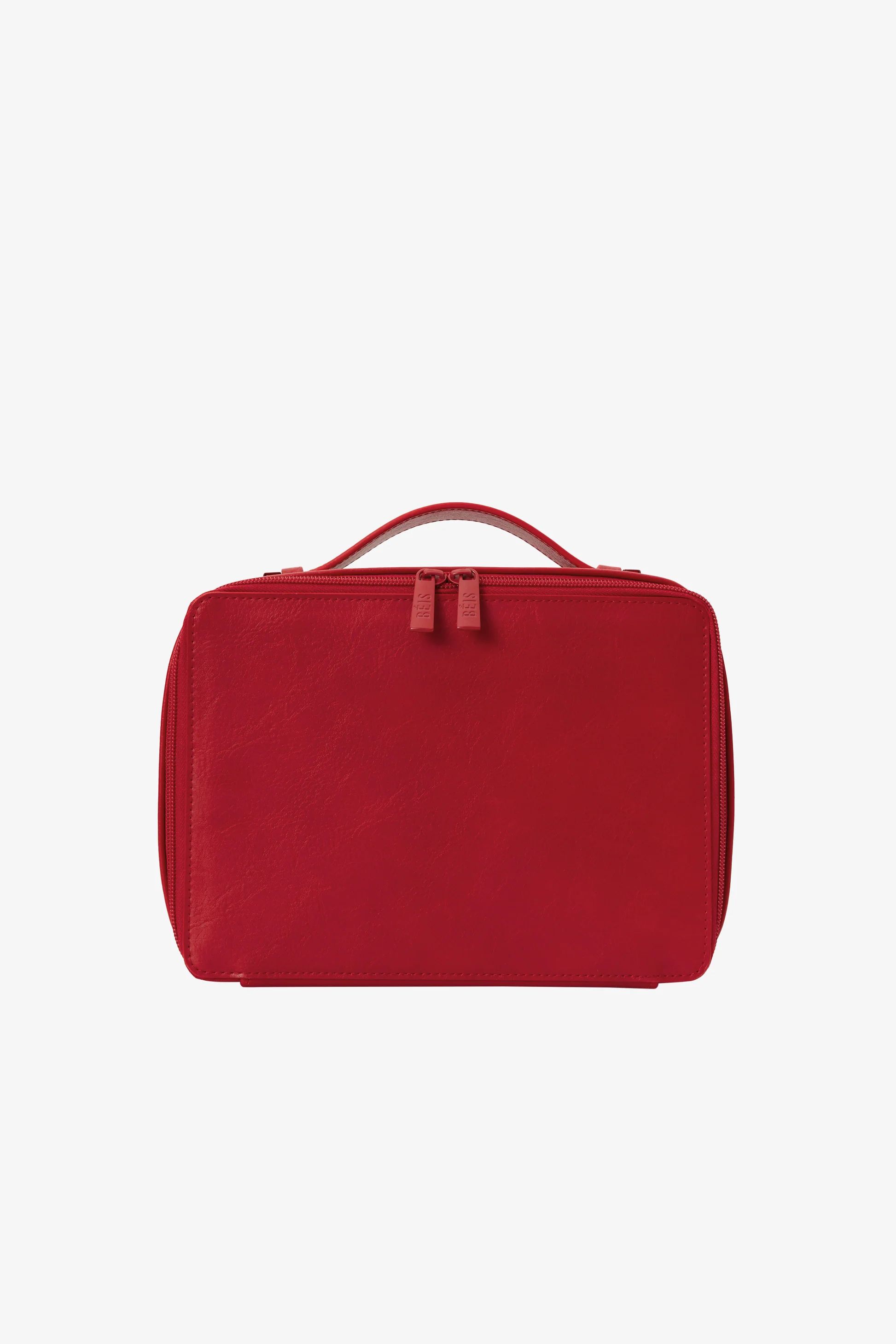 The Cosmetic Case in Text Me Red | BÉIS Travel