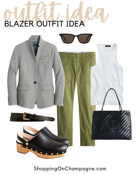 Hot Trend 🔥Blazers! Perfect layering piece for spring! Layered it over a tank and chinos then add all black accessories including a belt, tote bag, sunglasses, and clogs. Wear it for work, running errands, or dinner with friends.


#LTKworkwear #LTKSeasonal #LTKstyletip