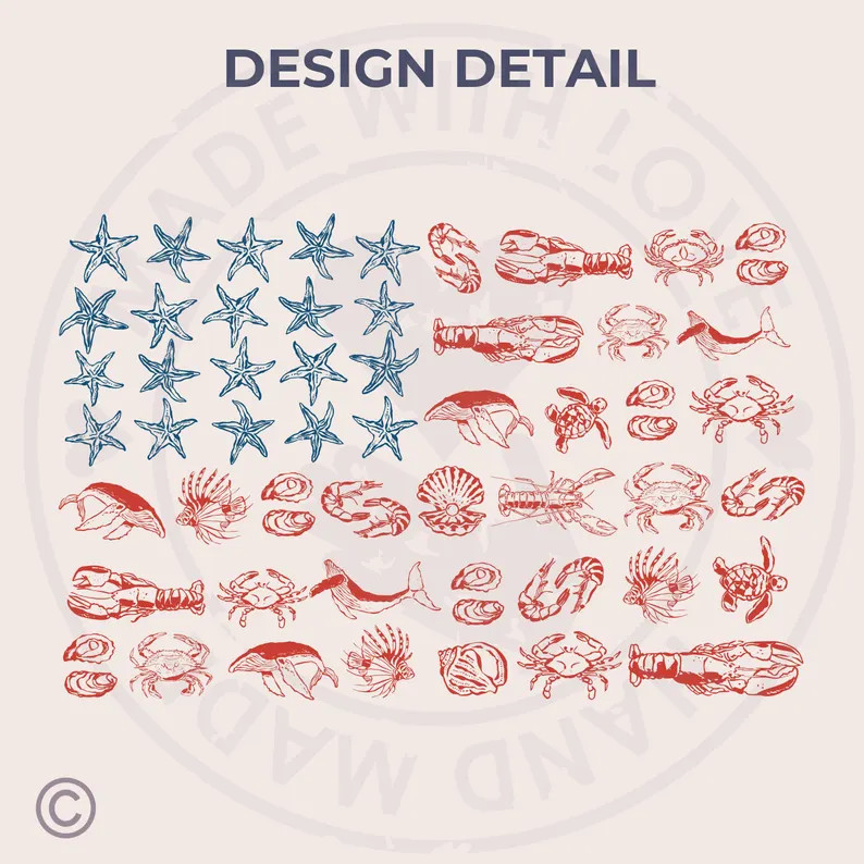 Trendy 4th of July American Flag Shirt Oceancore Fisherman Aesthetic Ocean Inspired Style Salty G... | Etsy (US)