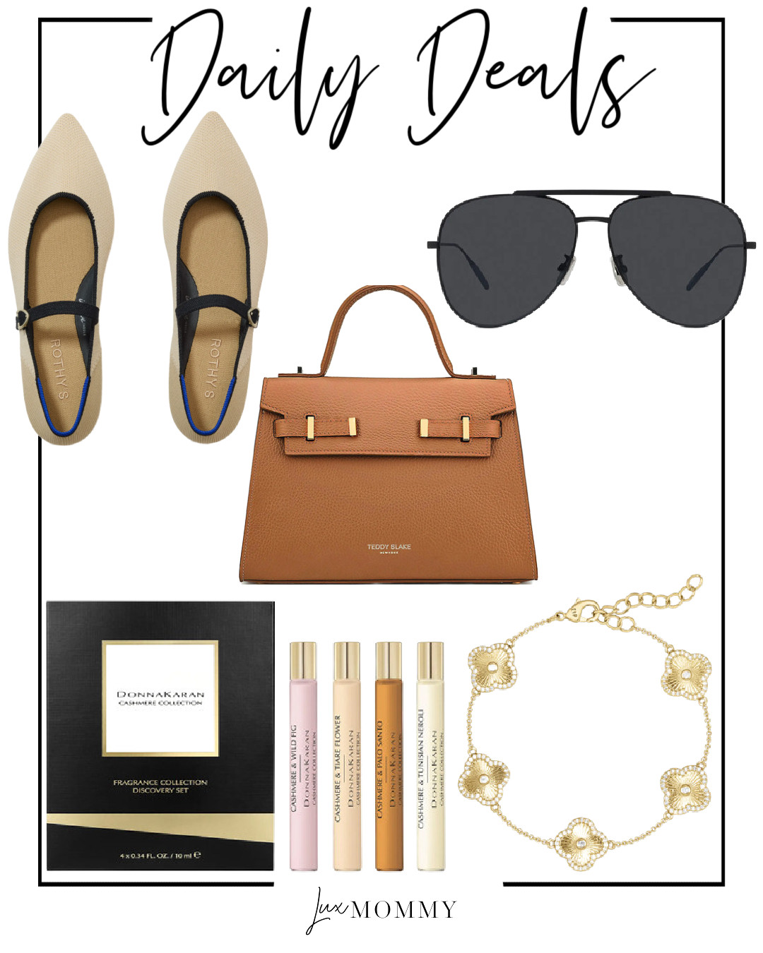 Daily Deals, Deals of the day!!
Donna Karan, Rothy's, Givenchy, Teddy Blake, Clover Bracelet, Gold Jewelry, Cashmere Collection, Fragrance Set, Perfume, Mary Janes, Flats, Pilot Sunglasses, Italian Leather Bag 

 #LTKFindsUnder100 #LTKStyleTip #LTKBeauty