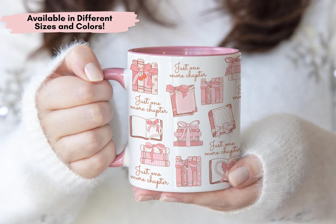 Just One More Chapter Mug Book Worm Gift Reader Gift for Her Mug Book Lover Gift Reading Mug Libr... | Etsy (US)