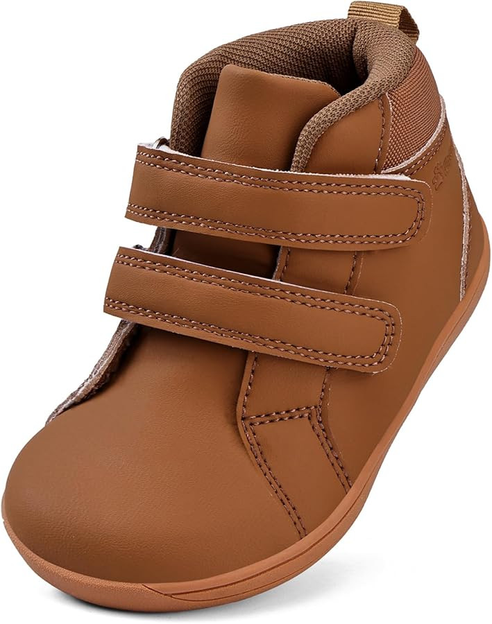 WateLves Toddler Little Kids Wide Barefoot Shoes Boys Girls Winter High Top Minimalist Sneakers A... | Amazon (US)