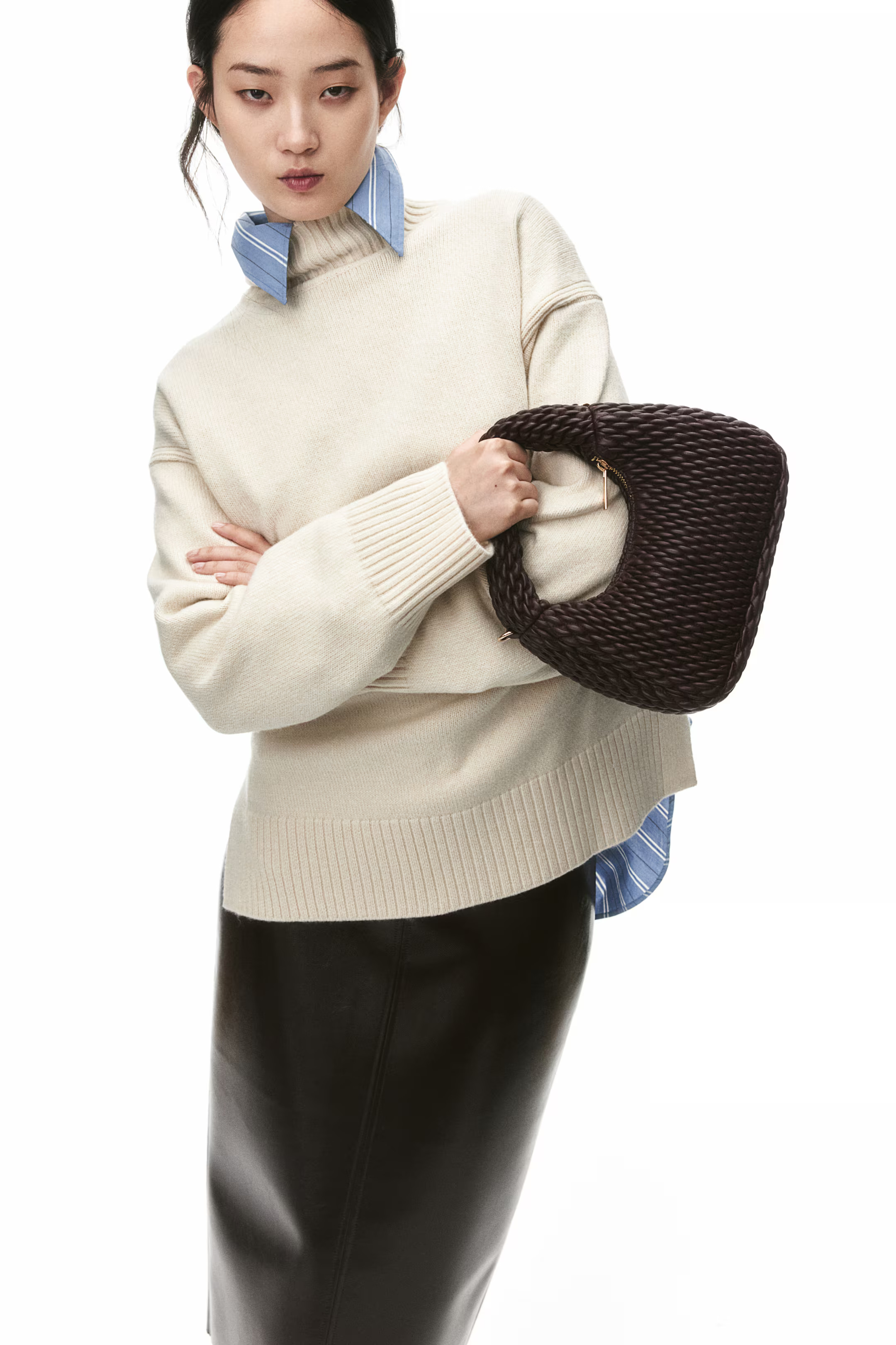 Oversized-Rollkragenpullover - Cremefarben - Ladies | H&M DE | H&M (DE, AT, CH, NL, FI)