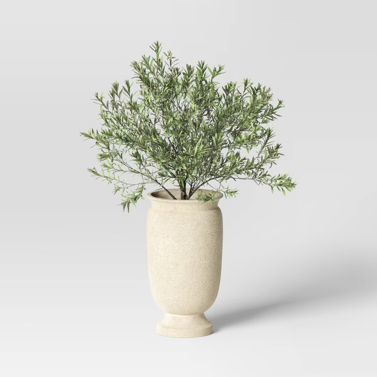 Plastic Outdoor Planter Pot Cream - Threshold™ designed with Studio McGee | Target