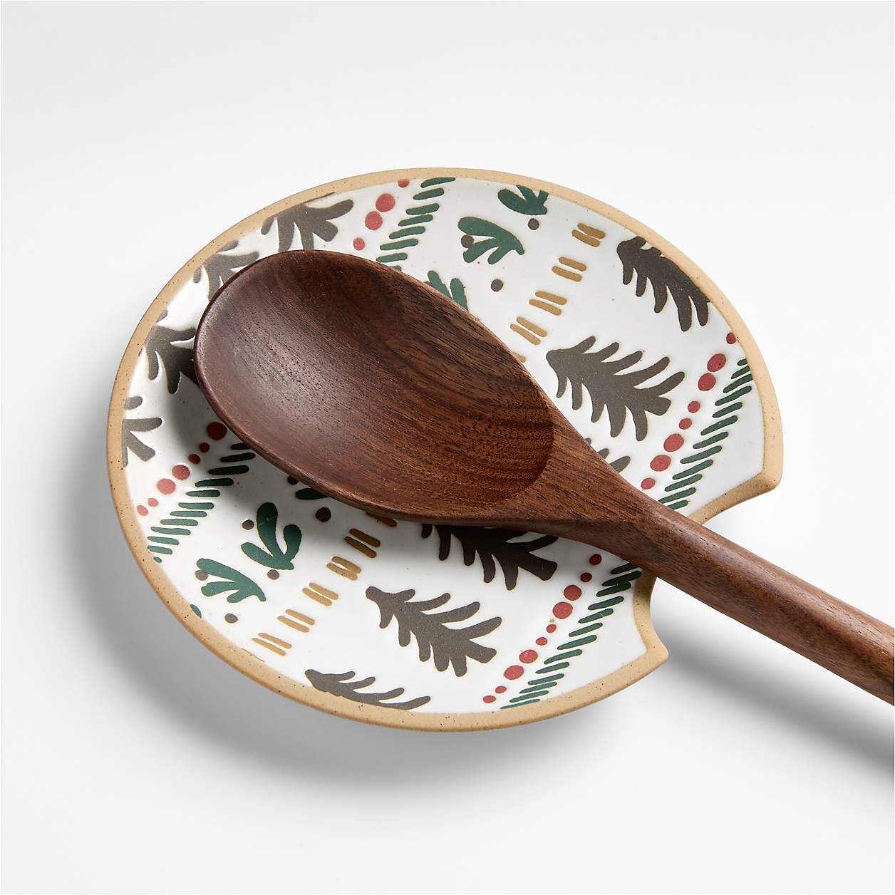 Nordic Fair Isle Ceramic Spoon Rest + Reviews | Crate & Barrel | Crate & Barrel
