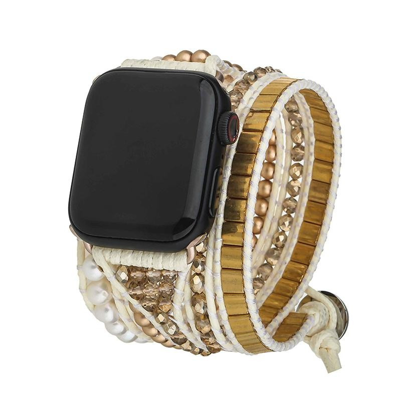 Gold Tila Beads Apple Watch Strap | Victoria Emerson