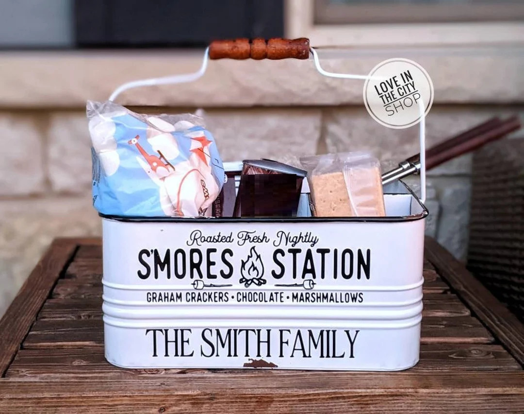 Smores Station, Smore Caddy, Camping Caddy, Smores Container, S'mores Basket, S'mores Decor, Camp... | Etsy (US)
