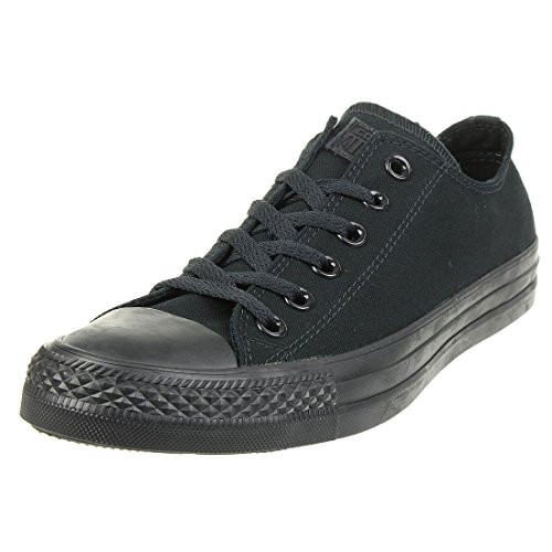 Converse Chuck Taylor All Star Canvas Low Top Sneaker, Black Monochrome ,6 mens_us/8 womens_us | Amazon (US)