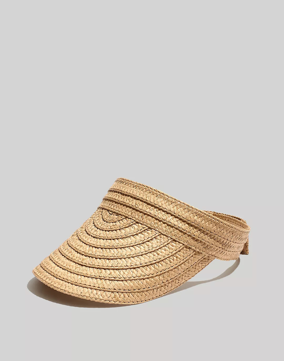 Packable Braided Straw Visor | Madewell