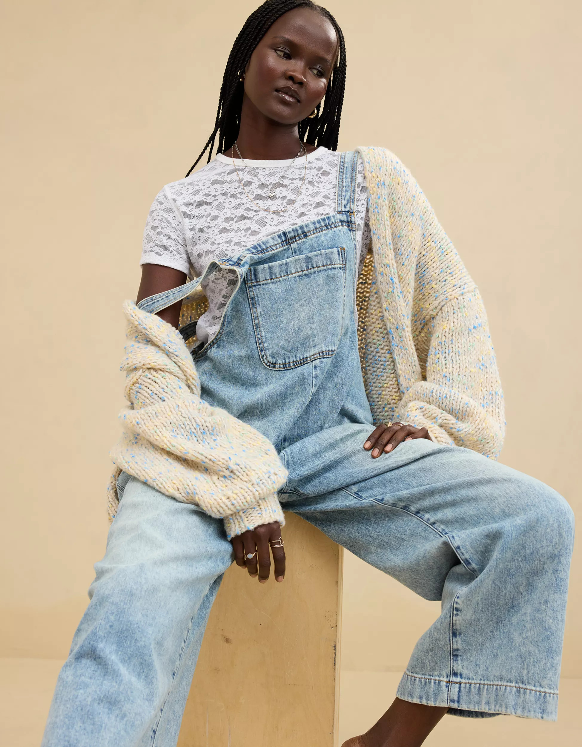 Aerie Denim Overall | Aerie