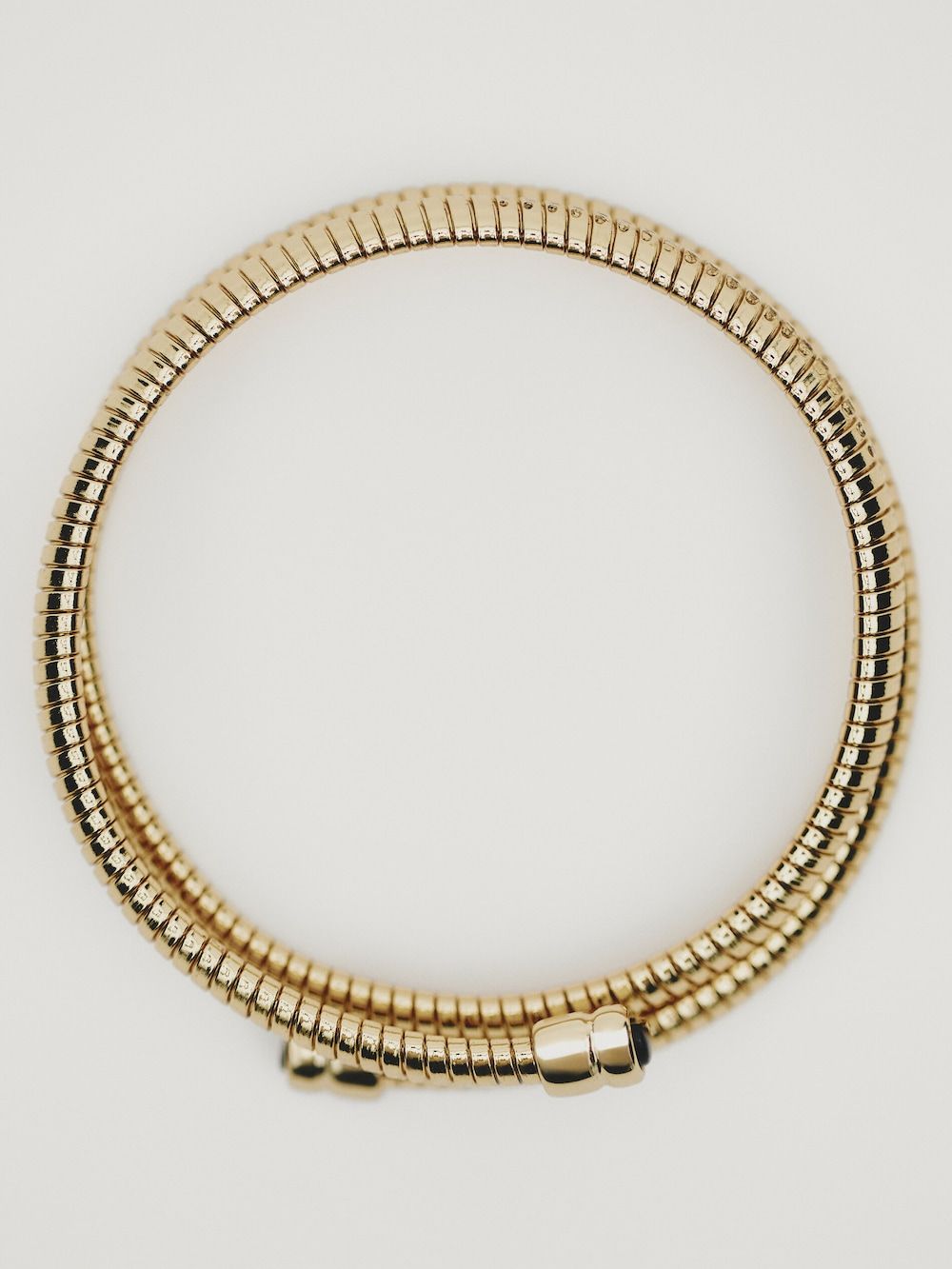 Spiral bracelet with tiger’s eye detail | Massimo Dutti (US)