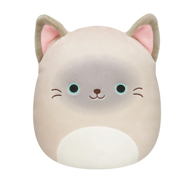 Squishmallows Official Plush 10 inch Felton Grey and Tan Siamese Cat - Childs Ultra Soft Stuffed ... | Walmart (US)