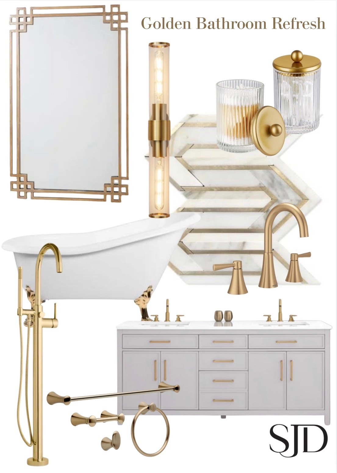 A bathroom refresh doesn’t always require a full renovation — sometimes it’s the finishes that completely transform the space ✨
Warm gold fixtures, elegant lighting, layered textures, and timeless stone details create a bathroom that feels elevated, inviting, and effortlessly luxurious.

This is your sign to stop overlooking the bathroom and start designing it like a personal retreat 🤍

#BathroomDesign #BathroomRefresh #LuxuryBathroom #InteriorDesign

#LTKHome