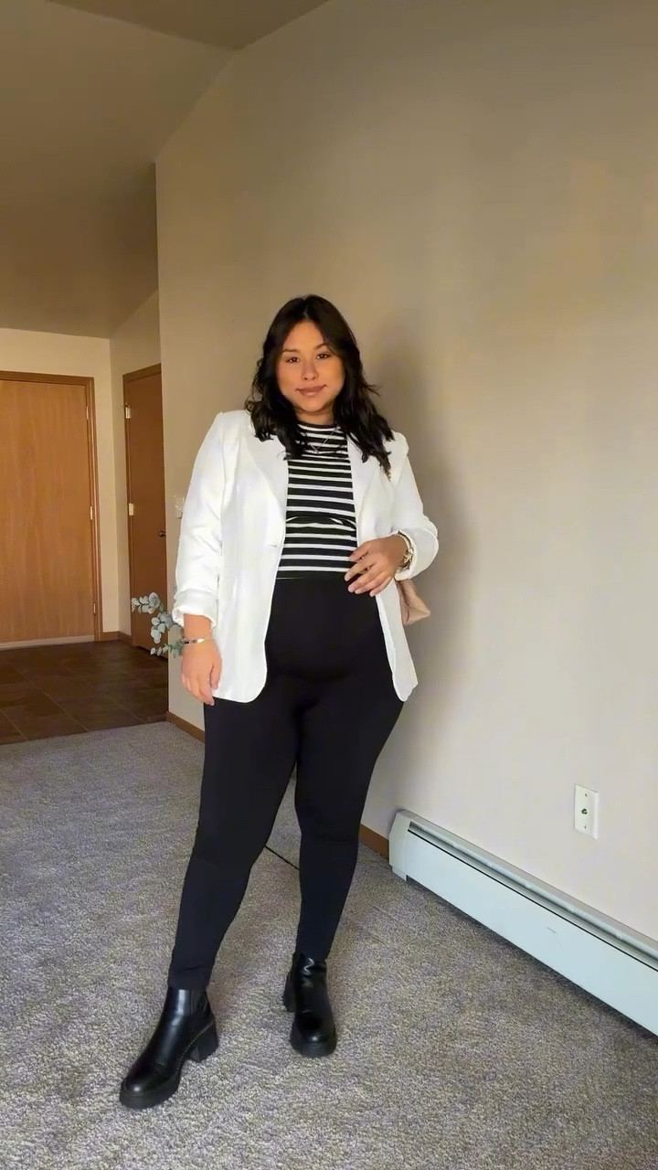 Te confieso que no quería comprar naaada de maternidad porque pensé “no durará mucho esta temporada” pero es un cambio enorme de comodidad cuando le das el lugar correcto a tu pancita! 🤰🏻 Leggins elevadosss con un estilo Casual Office🫰🏼 que tal? 

✔️Comenta LEGGINS y te envío el link de este look a tu DM o ve a mi LTK SHOP en el enlace de mi bio🫶🏻

#pregnancyfashion #outfitinspo #outfitoftheday #ootd #maternityfashion #maternitystyle #pregnancystyle #sheincurve #sheinstyle