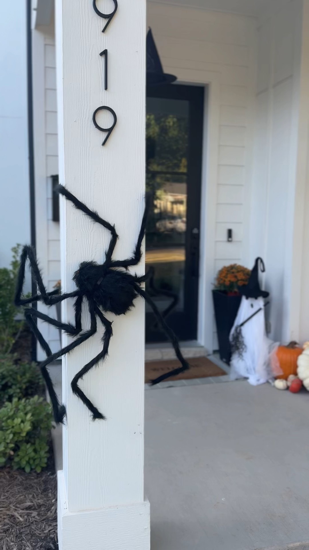Made our front porch perfectly spooky for Halloween in a little over an hour 🫡 say it with me, Command Hooks are our friend. 

#LTKSeasonal #LTKFamily #LTKHalloween