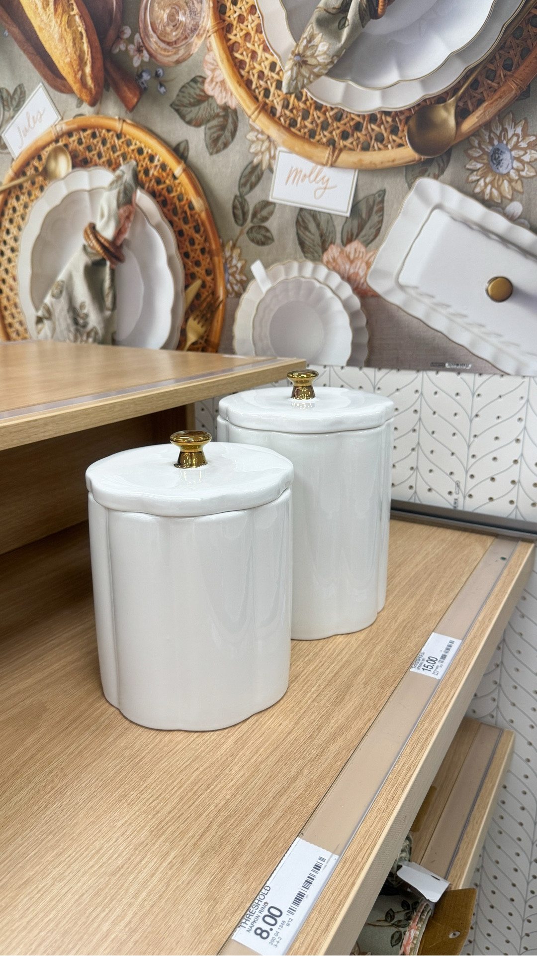 ✨ Just spotted the most gorgeous ribbed canister at Target and I couldn’t help myself! The scalloped edge + gold knob detail feels so designer but at a fraction of the price. Perfect for coffee, sugar, or just to style on your counters for that elevated kitchen vibe. 🤍

#TargetFinds #KitchenOrganization #DesignerForLess #NeutralHome

#LTKHome #LTKFindsUnder50 #LTKStyleTip