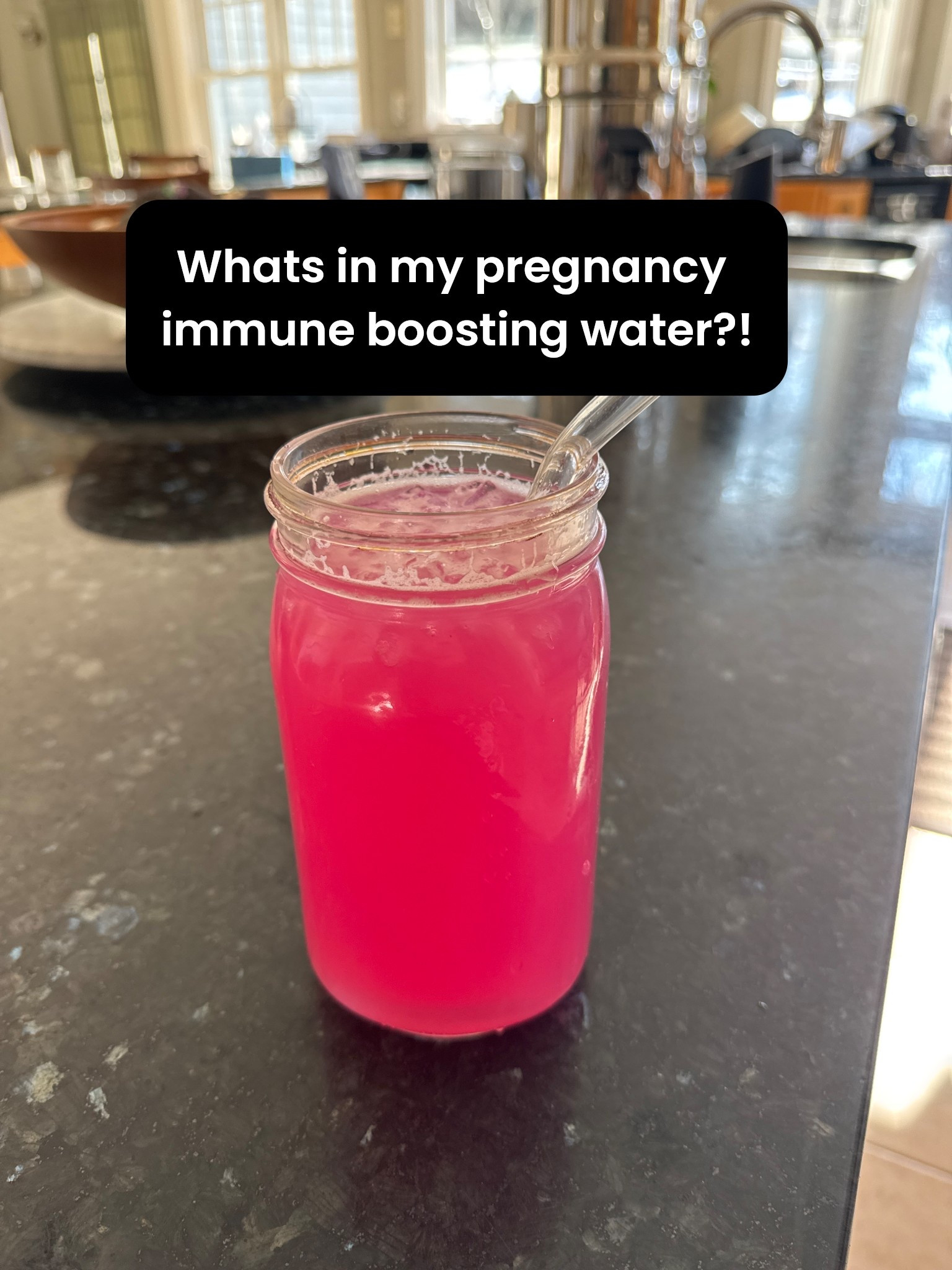 My pregnancy immune boosting electrolyte water 

#LTKmomlife #LTKselfcare #LTKBump
