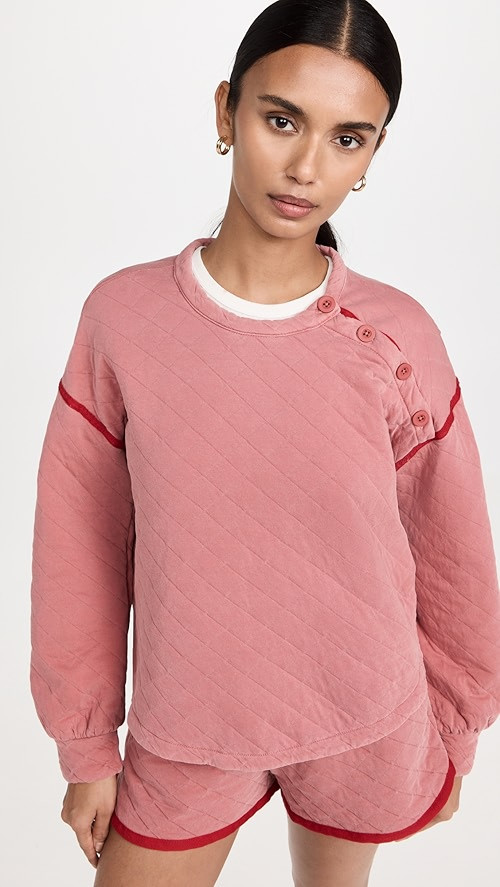 SUNDRY Quilted Pullover | SHOPBOP | Shopbop